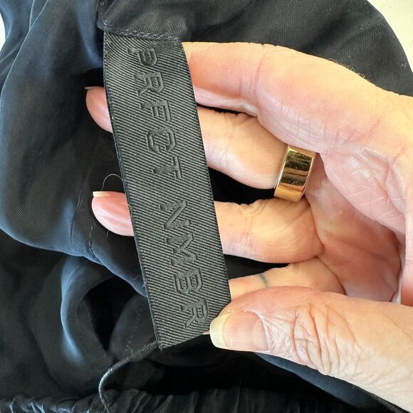 NWT PRFCT NMBR Black Satin Open Side Waistband Drawstring Shorts M - Picture 10 of 14